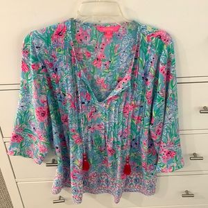 Lilly Pulitzer Tunic Blouse Large